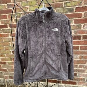 North Face Gray Zip Up Fleece
